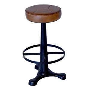 Tabouret de bar avec revêtement en mousse blanche pour une utilisation dans les pubs, pour la maison, le salon, les villas, décoration, utilisation de tabourets de bar en bois - Product Image 2