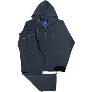 Conjunto Deportivo de Dos Piezas para Mujer, Talla Grande, con Capucha, Estampado o Liso, de Felpa Técnica, Chaqueta y Pantalones Deportivos de Felpa - Product Image 1