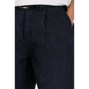 กางเกงยีนส์ทรงปกติ ผ้าฝ้าย 100% ล้างสีสไตล์วินเทจ ฮิปฮอป เอวต่ำ ลายปัก ดีไซน์สีเข้ม สำหรับฤดูหนาว - Product Image 3