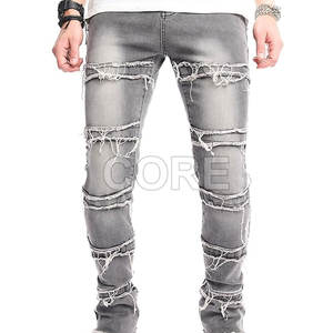 Pantalones apilados de alta calidad para hombre Venta caliente Pantalones lavados para hombre Pantalones apilados transpirables para hombre - Product Image 1