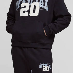 Ensemble de survêtement streetwear pour homme, deux pièces, pantalon de jogging évasé, ensemble de survêtement ample - Product Image 5