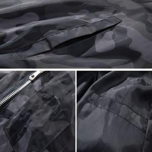 Chaqueta Bomber Cortavientos de Golf Impermeable con Bordado para Hombre, Tallas Grandes, Estilo Urbano, Ecológica, Venta al por Mayor - Product Image 4