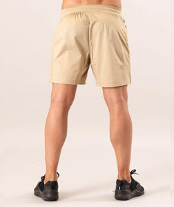 Pantalones cortos de playa lisos informales de lujo para hombre 2026, pantalones cortos deportivos de verano personalizados con cintura elástica transpirable de mar OEM - Product Image 5