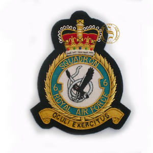 Insignia de Blazer de ingeniero real ER, insignia de alambre dorado, cresta bordada, insignias tácticas bordadas a mano personalizadas, OEM - Product Image 3