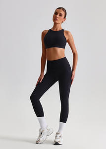 High-Waisted Butt-Lifting Yoga Set Lightweight Fitness Clothing Printed Brushed <b>Leggings</b> Backless <b>Crop</b> Top <b>for</b> Running Pilates - Product Image 3