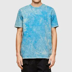 Hip Hop Muscle Fit Men Acid Wash T Shirt 2024 New Summer Season Hot Fashion Design Men Acid Wash T Shirt