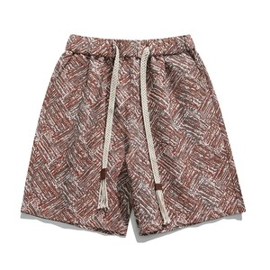 Short de plage de bain d'été en coton pour hommes de grande taille Design de mode Short de bain extensible avec logo personnalisé pour hommes - Product Image 3