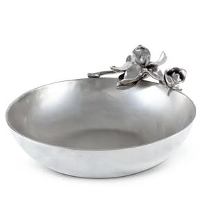 Bol à fruits de luxe unique et antique d'Inde pour les événements de mariage Bol à fruits élégant en métal de forme ronde de luxe moderne - Product Image 2