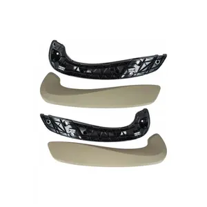 Ensemble de couvre-accoudoirs intérieurs en cuir et ABS beige pour Renault Fluence et Megane 3 portes - Droite-Gauche - Modèle 809540013R - Product Image 3