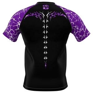 Conjunto de Rashguard y Pantalones Cortos de BJJ Personalizados para Hombre, Camiseta de Compresión de Manga Larga Sublimada para MMA y Grappling - Product Image 3