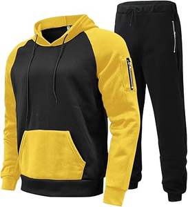 Unisex XL Customizable High Quality Sweat Suit Men's Full <b>Zip</b> Hoodie Jogging Pants Winter Casual Workout Tracksuit Logo XXL - Product Image 1
