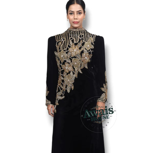 Truyền thống cộng với kích thước caftan abaya ăn mặc phụ nữ hồi giáo khiêm tốn mặc Chiều dài sàn dài tay áo cầu nguyện áo cưới EID ramadan - Product Image 1
