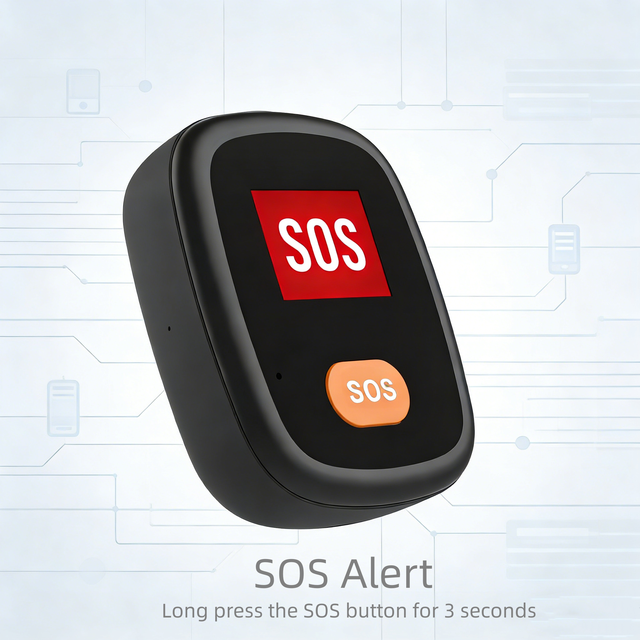 TCP/IP Protocol Emergency Personal Alarm GPS Tracker Magnetic Charging SOS Alert 4G Nano SIM Locator for Seniors Elderly