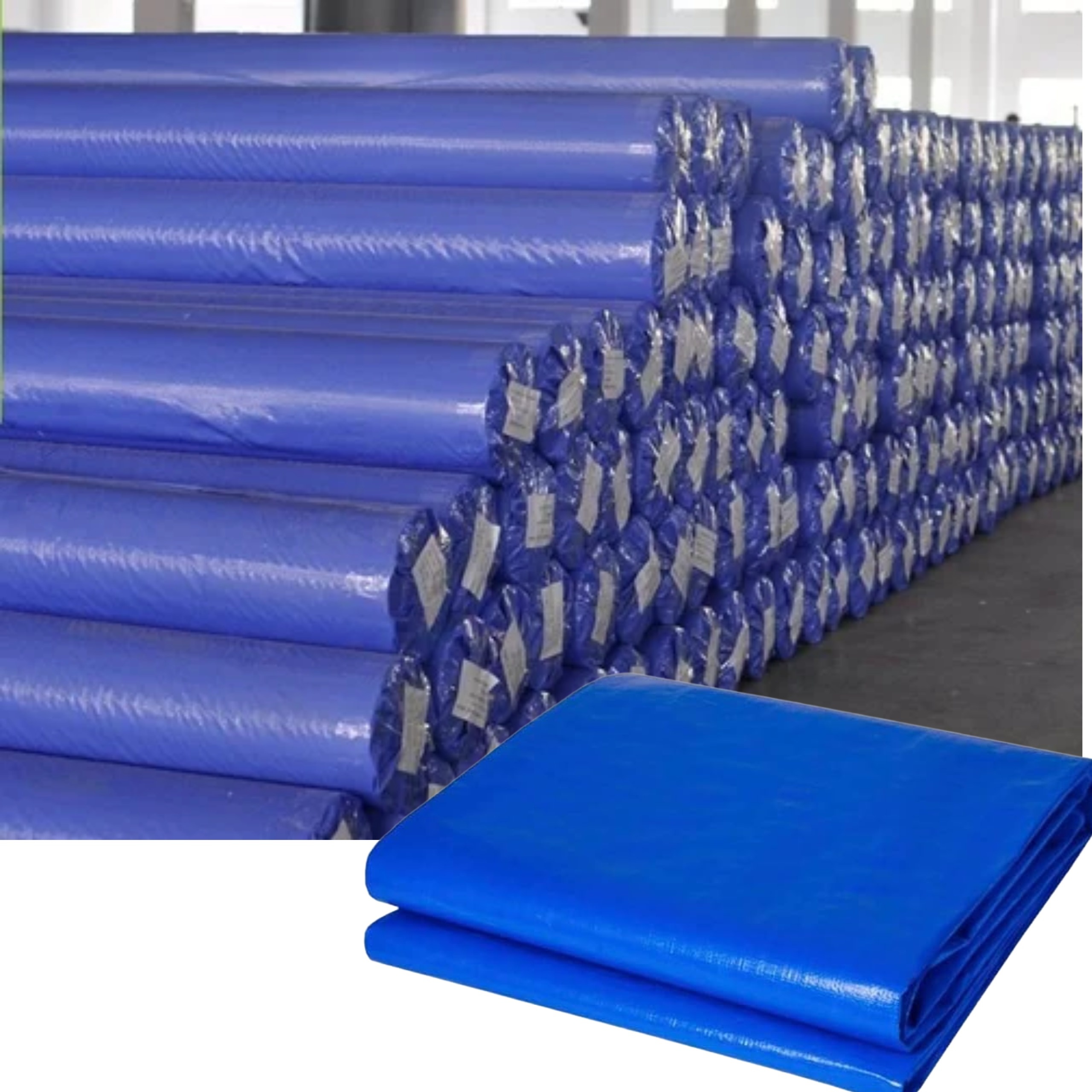 Manufacturer's Lightweight HDPE PE Tarpaulin Fabric Rolls Waterproof Polyethylene Industrial Fabric with Pattern Wholesale