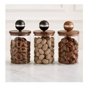 Pot décoratif en acrylique de luxe avec incrustation de nacre, couvercle en bois d'acacia, motif floral fait à la main, personnalisable, élégant décor à la maison, cadeau - Product Image 6