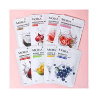 Masque Facial de Beauté Éclaircissant Hydratant Profond Moika, Fabricant Direct, à l'Orange, VC, Aloès et Hyaluronate de Sodium pour une Peau Douce