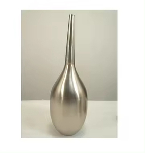 Top Selling Excellent Quality Metal <b>Tall</b> Flower <b>Pot</b> Silver Color Unique Design Farmhouse Decorating Flower Vase - Product Image 6