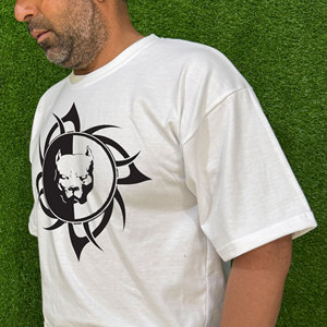 T-shirt surdimensionné pour homme, style hip-hop streetwear, avec logo sur le devant, en coton/tissu de bambou, fabrication OEM disponible - Product Image 5