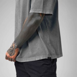 Alta calidad 100% algodón Oem su marca camisetas de hombre personalizado 3D espuma Puff impreso manga corta de talla grande camiseta para hombre - Product Image 4