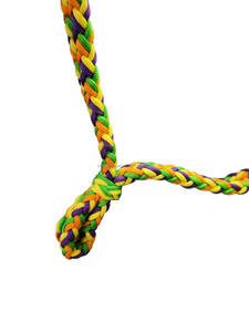 Cabestro de caballo personalizable con cuerda trenzada occidental Tejido elegante hecho a mano en colores amarillo naranja verde púrpura - Product Image 2