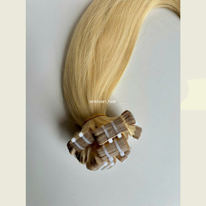 BANDE Blonde DANS Les Extensions De Cheveux Humains Vietnamiens Matériel Russe Technique Slave Vierge Texture Soyeuse Douce Premium Usine - Product Image 4
