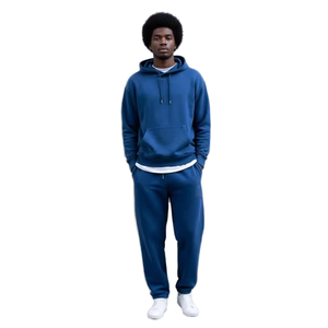 Conjunto de Sudadera Corta con Capucha para Mujer, Otoño/Invierno, Impermeable, Transpirable, Unisex, Talla Grande, con Logotipo Personalizado, Diseño Desgastado en la Parte Delantera, con Cierre - Product Image 4