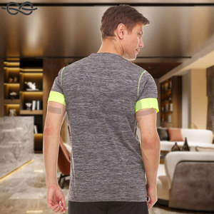 เสื้อยืดแขนสั้นแห้งพอดีตัวสำหรับผู้ชายเสื้อยืดใส่ออกกำลังกายในยิมวิ่งออกกำลังกายในยิม - Product Image 6