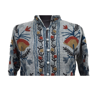 Veste Coton TNT SUZANI Broderie Manteau Femme Respirant Doublure Coton Motif Floral Casual Hiver - Product Image 3