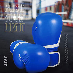 Gants de boxe en cuir PU personnalisés de 8oz 6oz pour hommes respirants légers de haute qualité entraînement combat OEM poinçonnage caractéristiques - Product Image 3