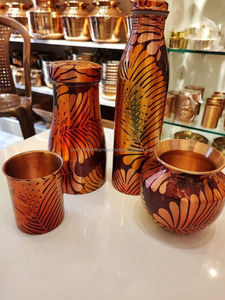 Botella de cobre Eco-Friendly Kitchen and Tabletop Drinkware Taza y botella de agua de cobre puro disponible a un precio asequible - Product Image 6