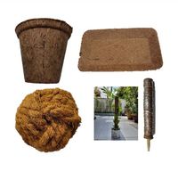 Bâton de bâton de mousse de coco naturelle Support Plantes Vignes en croissance GROS PVC Moss Coco Pole Stick