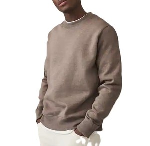 Sudadera de hombre de buena calidad Crew Nek manga larga suelta ajuste Color sólido mezcla de algodón Sudadera con capucha Casual ropa de calle para hombre - Product Image 1