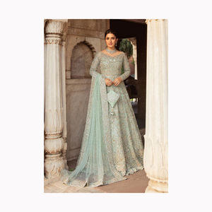 Lehenga choli จากซัพพลายเออร์ปากีสถานที่ขายมากที่สุดพร้อมงานเย็บปักถักร้อย - Product Image 3