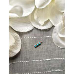Colgante Navajo Hecho a Mano con Turquesa Kingman y Plata de Ley, Estilo Étnico con Tecnología de Incrustación en Bisel - Product Image 4