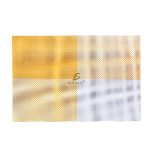 Set di 10 Tovagliette Riutilizzabili in PVC con Design a Righe in Rilievo e Intrecciato, Impermeabili, per Uso Domestico e Sala da Pranzo - Product Image 4