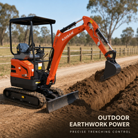 Mini-excavatrice de 2 tonnes homologuée CE, moteur diesel japonais, châssis télescopique, mini-pelle de 2000 kg pour espaces étroits, jardin