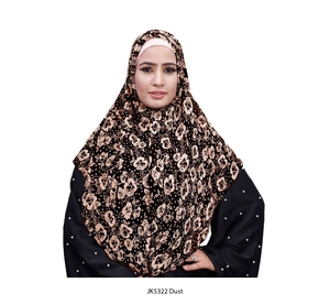 <b>Women's</b> Free Size Bubble Chiffon Hijab <b>Wrap</b> Solid and Multi-Color <b>Shawls</b> Silk Muslim Scarf for Dress and Headband - Product Image 4