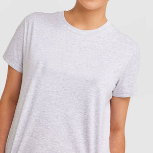 Conjunto de camiseta y pantalones cortos para mujer, ropa informal de último diseño a la moda, conjunto doble de algodón de verano para mujer, conjuntos de ropa al por mayor - Product Image 4