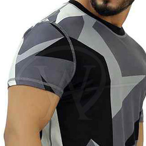 เสื้อยืดผ้าใส่สบายสำหรับผู้ชายเสื้อยืดดีไซน์ไม่เหมือนใครเสื้อยืดฤดูร้อนดีไซน์แบบ MOQ ต่ำ - Product Image 6