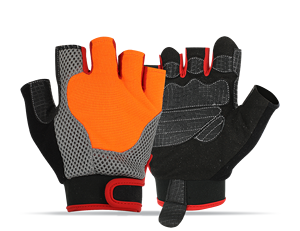 Guante de ciclismo personalizado de la mejor calidad, guantes de Ciclismo de cuero, guantes deportivos originales de medio dedo antideslizantes de neopreno para hombres y mujeres, Unisex - Product Image 3
