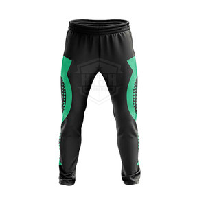 Top Quality Custom New Design Men's Blue Sports Sweatpants With Turquoise Side Stripes Elastic Waist Casual Wear Autumn Style - Product Image 2