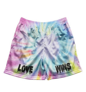 High Quality Custom Heavyweight Polyester Sublimation All-Print Designer <b>Basketball</b> Gym Mesh <b>Shorts</b> for <b>Men</b> Plus Size - Product Image 6