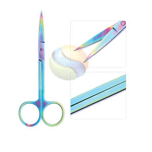 Ciseaux à cuticules de précision, outil de manucure en acier inoxydable, ciseaux à cuticules incurvés EliteEdge |   Ongles professionnels - Product Image 2