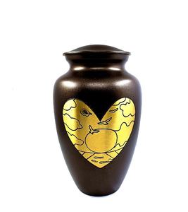 Urnes funéraires de crémation en aluminium de nouvelle addition pour adulte humain beau style urne funéraire artisanale pour cendres taille personnalisée - Product Image 2