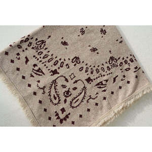 Écharpe beige-bordeau - Product Image 1
