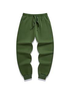 Otoño Invierno cálido pantalones de lana para hombres Fitness Jogging pantalones de chándal Color sólido Casual largo pantalones de entrenamiento diario de talla grande - Product Image 3