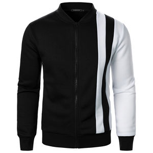 Veste universitaire décontractée pour homme 2025, col mandarin, logo personnalisé sur le devant, tissu en velours côtelé de haute qualité, couleur et design personnalisés - Product Image 4