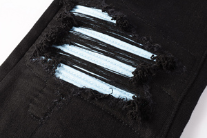 กางเกงยีนส์สกินนี่สำหรับผู้ชายสไตล์อิตาลีมีสัญลักษณ์ถูกทำลาย - Product Image 6