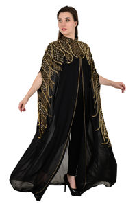 Ropa Islámica de Primavera 2025, Talla Grande, Abaya Musulmana con Bordado, Cuentas y Lentejuelas, Traje de Cóctel para Fiesta de Noche, Ropa Árabe para Mujer - Product Image 3