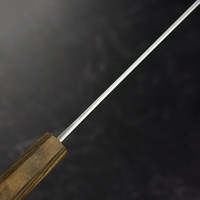 Couteau de Chef Japonais en Damas Personnalisé PRESTIGE BLADES, Finition Brossée Moderne, Manche en Bois, Acier Carbone de Haute Qualité, Vente en Gros